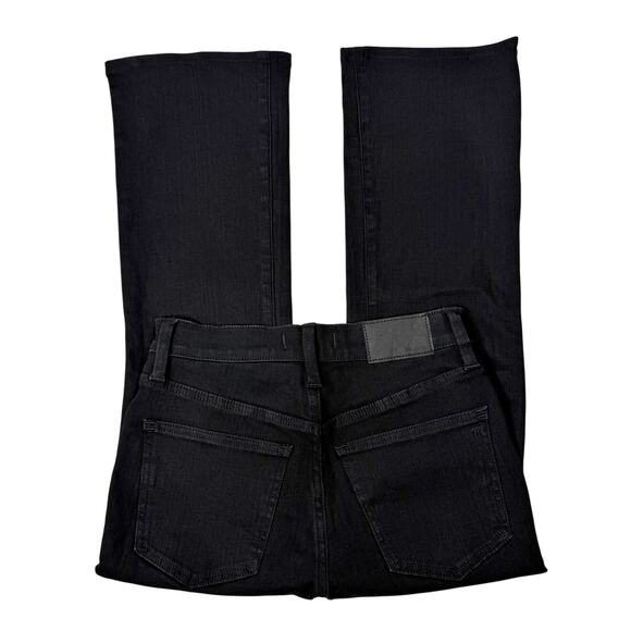 NEW Madewell Mid-Rise Kick Out Crop Jeans Womens size 25 Petite Black Rinse - Picture 9 of 12